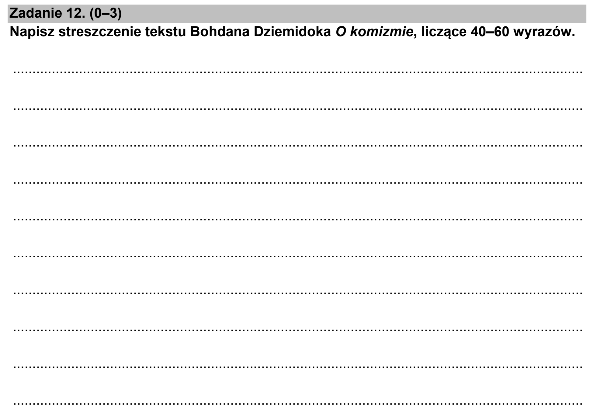 Matura, maj 2021, podgląd zadania 12