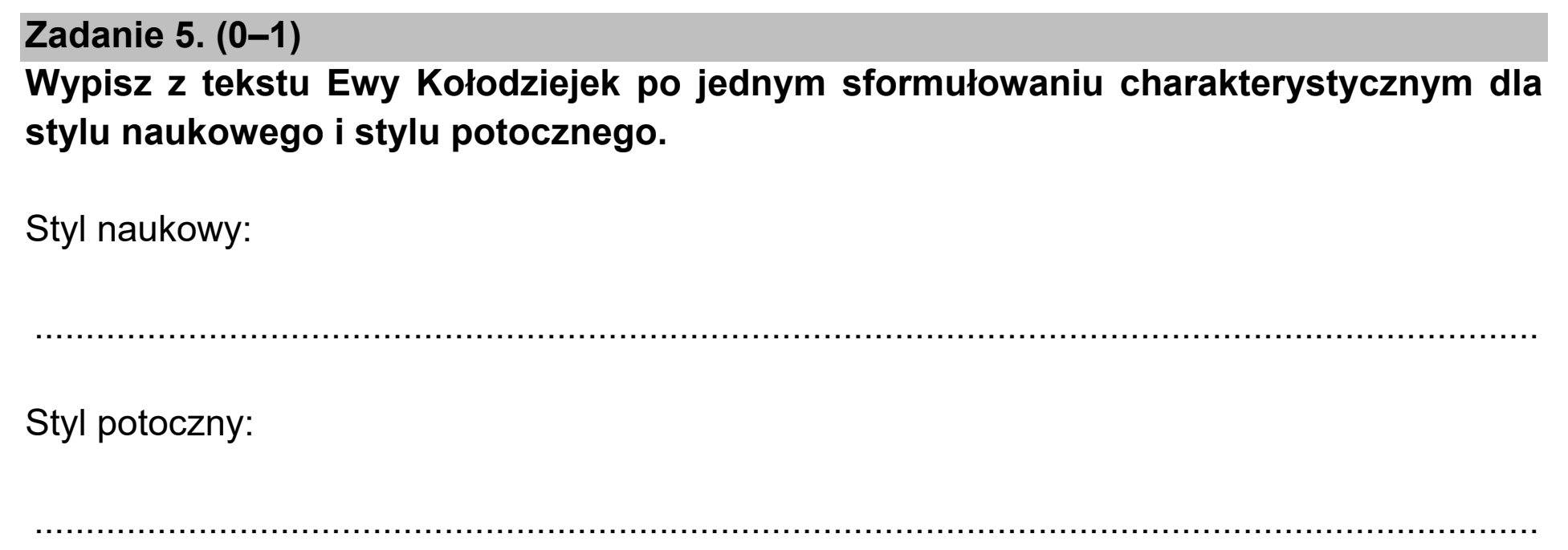 Matura, maj 2021, podgląd zadania 5