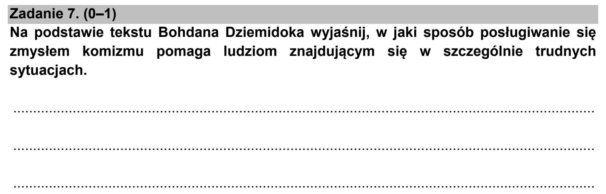 Matura, maj 2021, podgląd zadania 7
