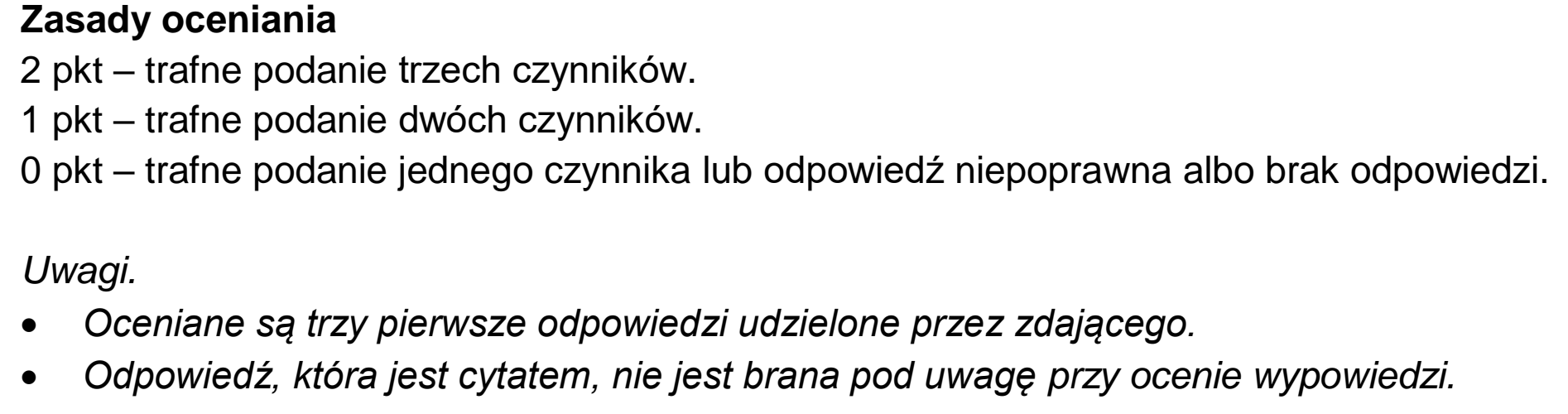 Matura, maj 2023, odpowiedź do zadania 3, fragment 1