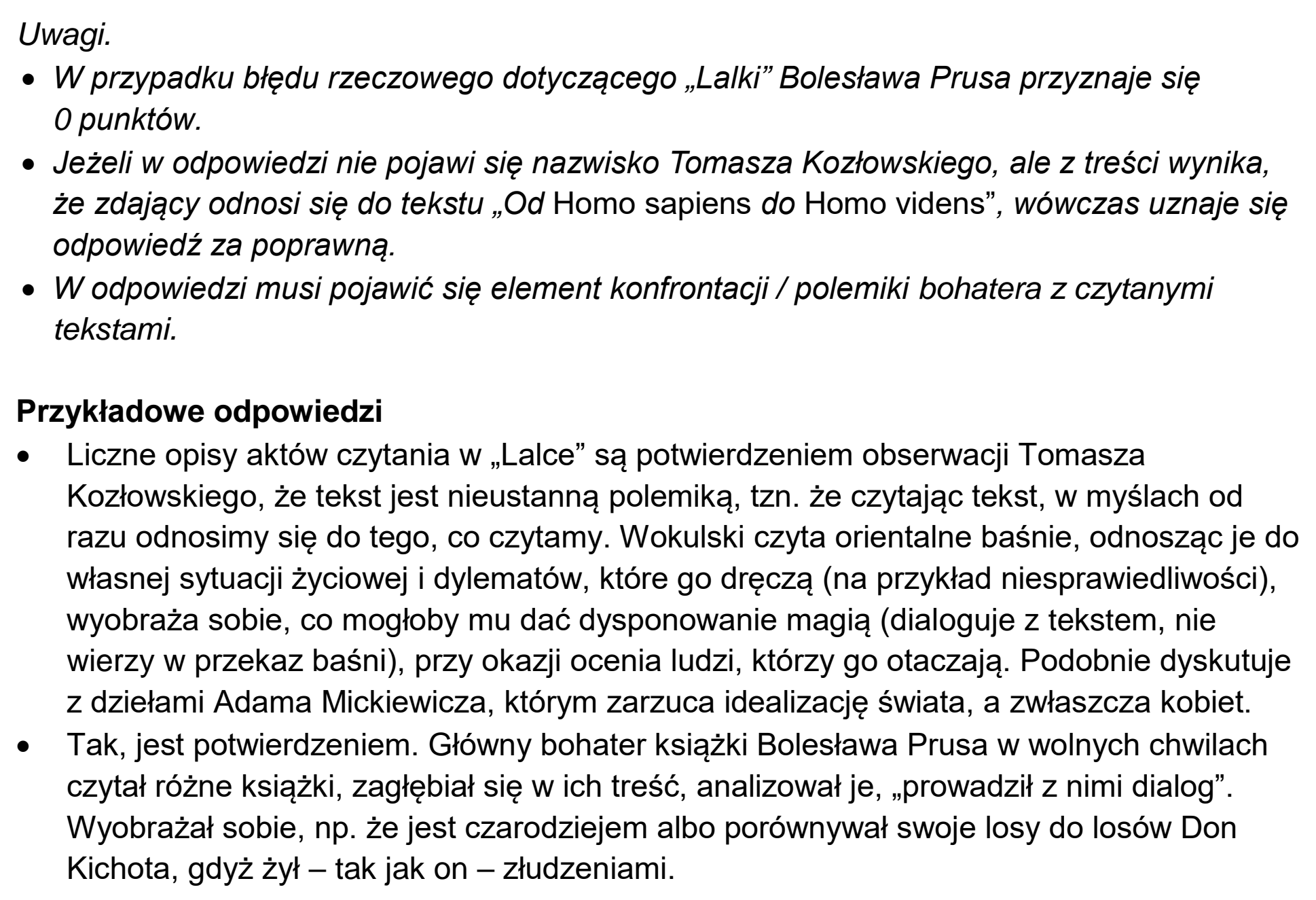 Matura, maj 2023, odpowiedź do zadania 9.2, fragment 2