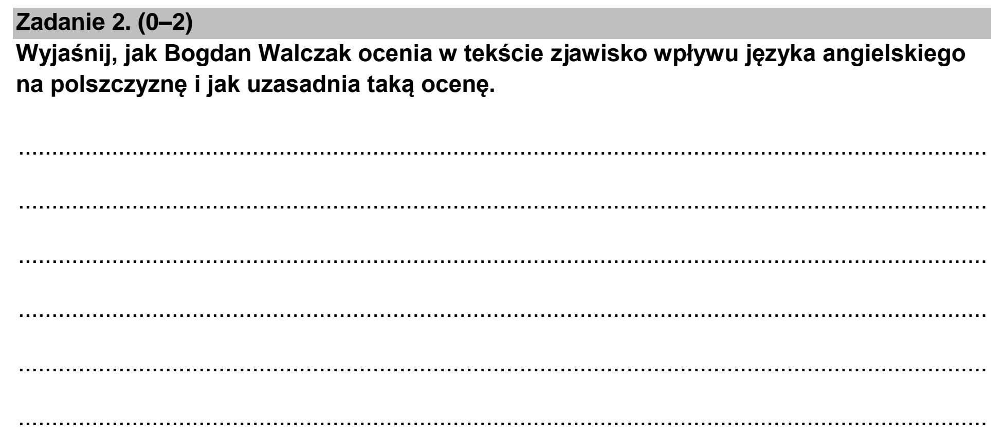 Matura, maj 2026, podgląd zadania 2