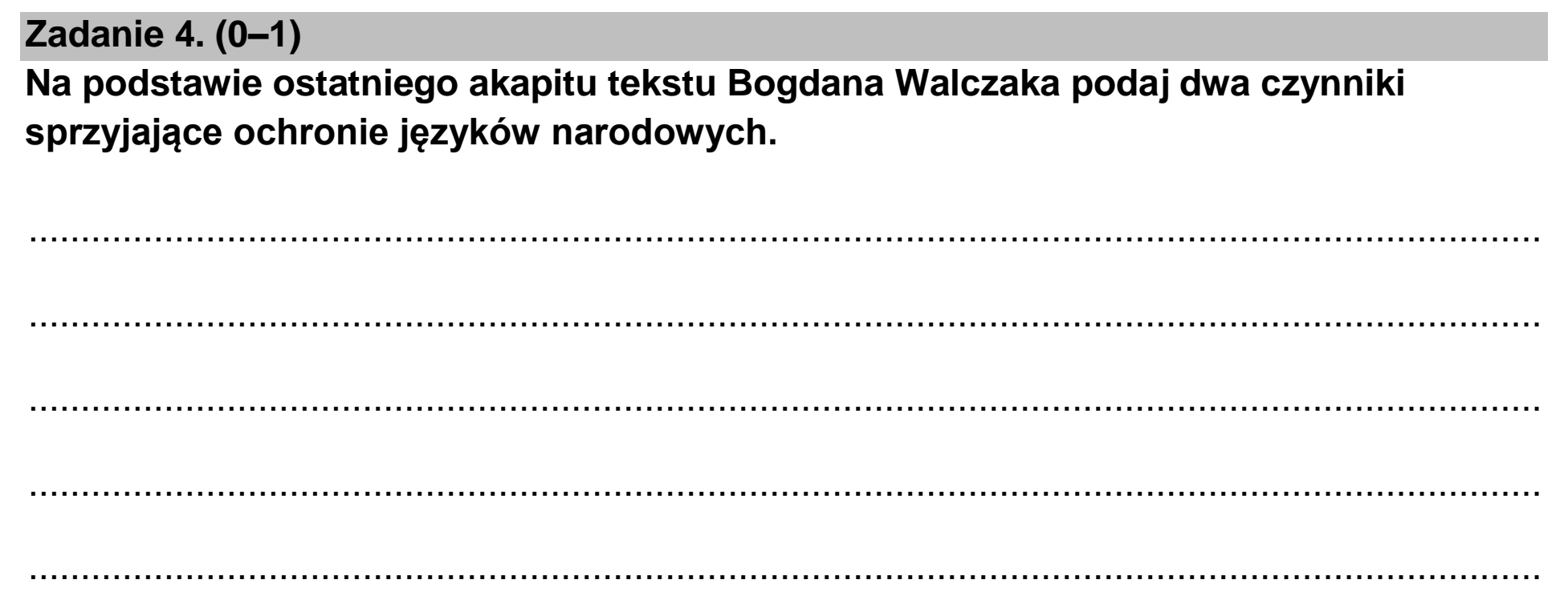 Matura, maj 2026, podgląd zadania 4