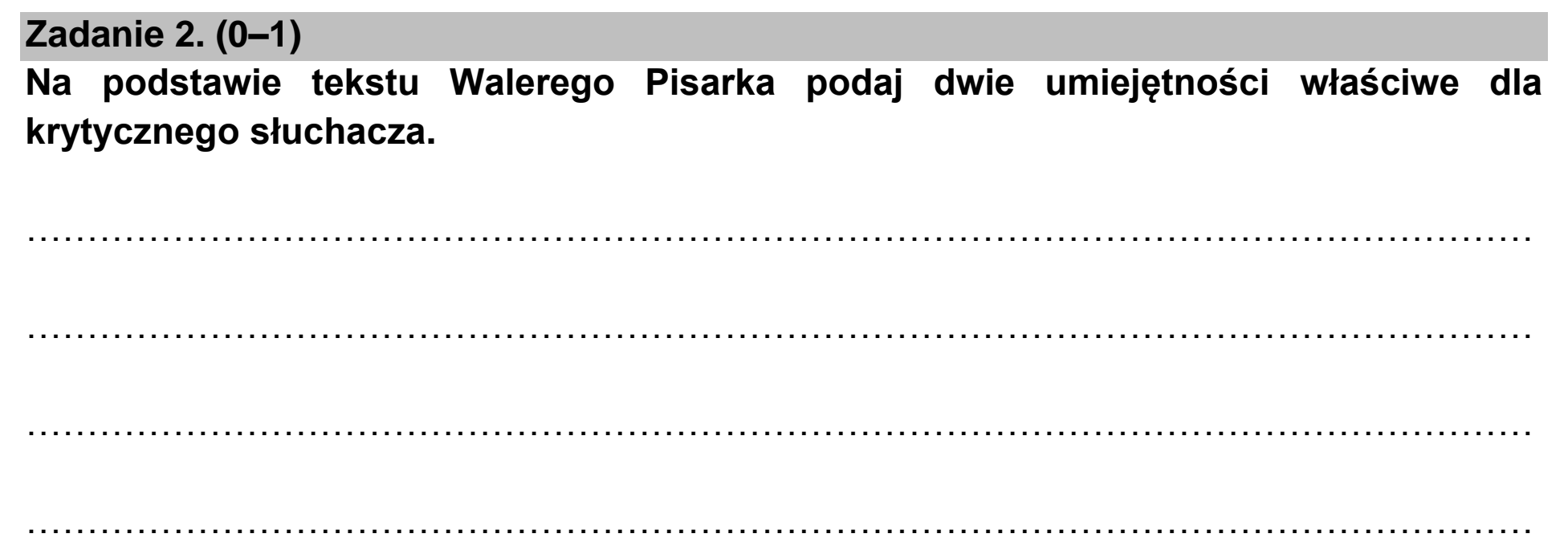 Matura próbna, marzec 2021, podgląd zadania 2