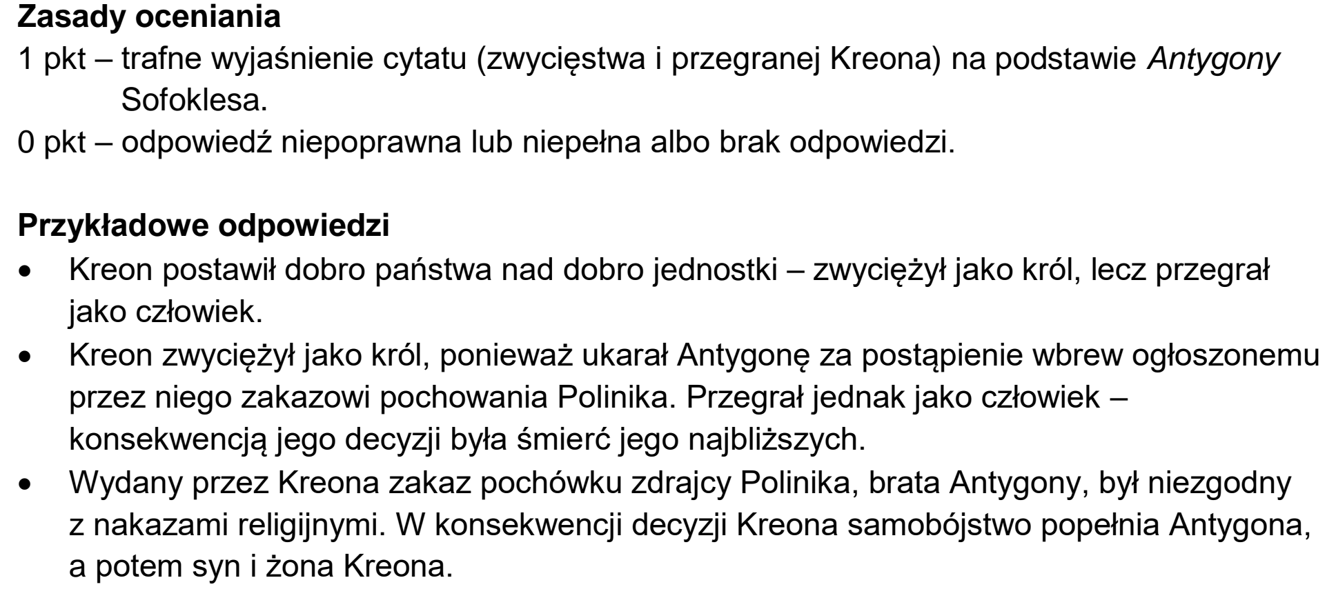 Matura dodatkowa, czerwiec 2023, odpowiedź do zadania 6