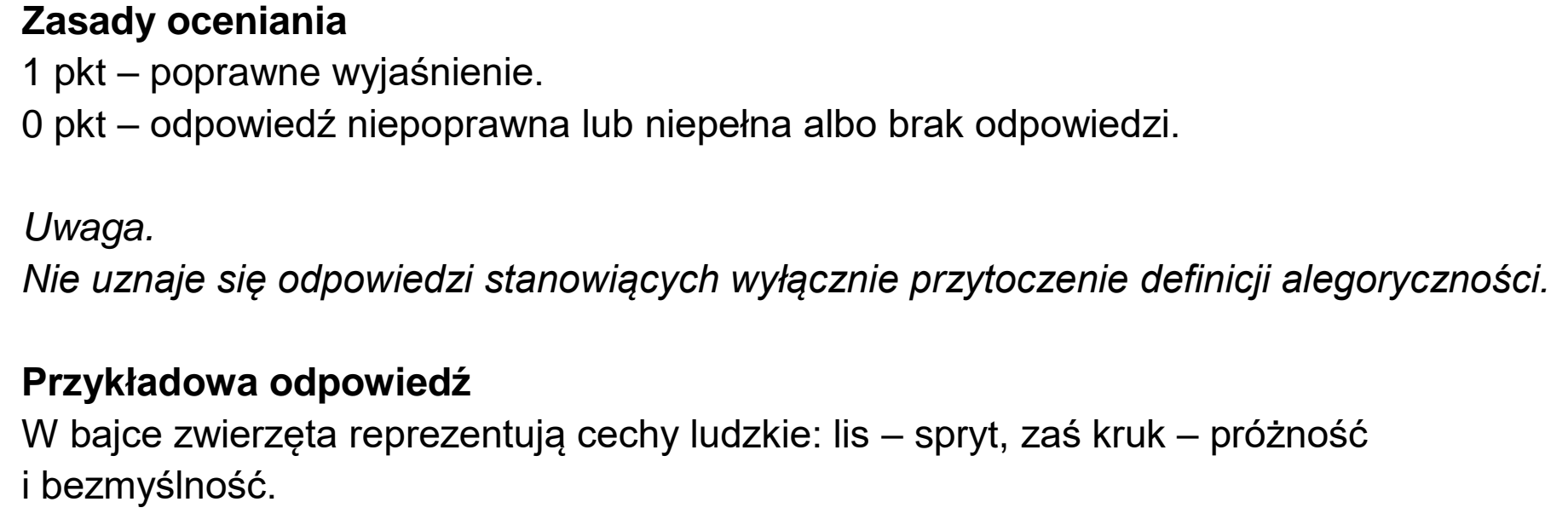 Matura dodatkowa, czerwiec 2023, odpowiedź do zadania 9