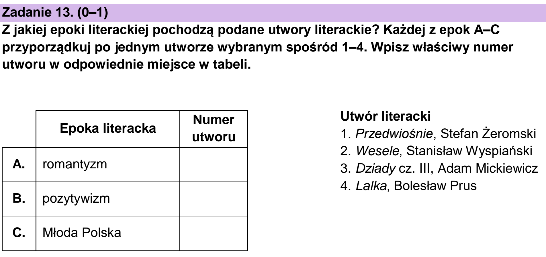Matura dodatkowa, czerwiec 2023, podgląd zadania 13