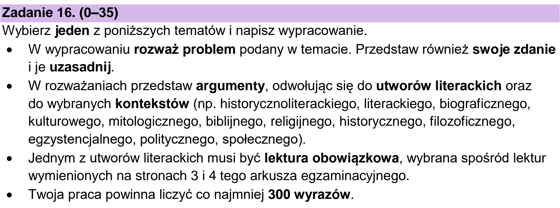 Matura dodatkowa, czerwiec 2024, podgląd zadania 16