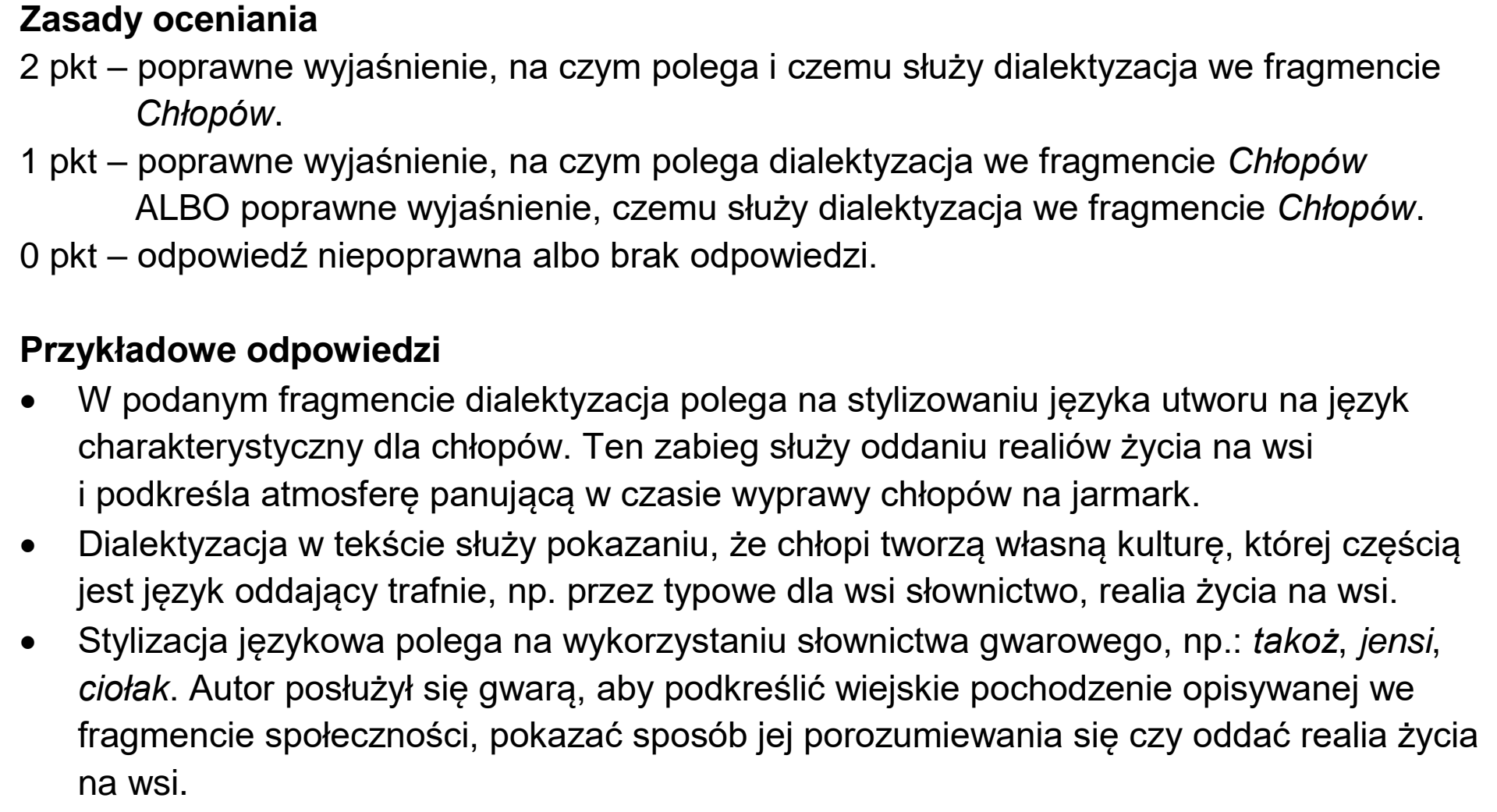 Matura dodatkowa, czerwiec 2025, odpowiedź do zadania 11