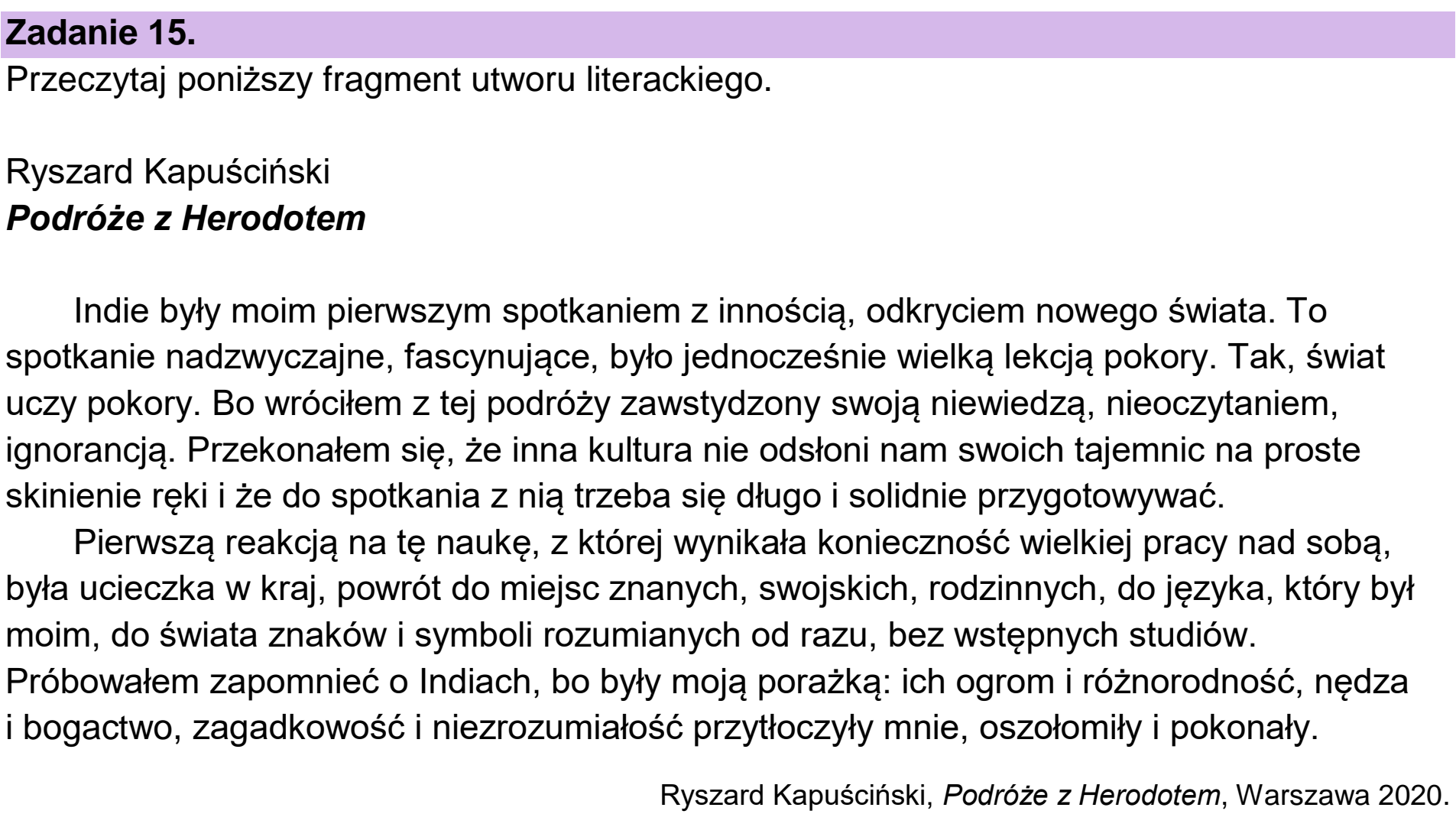 Matura dodatkowa, czerwiec 2025, wstęp zadania 15