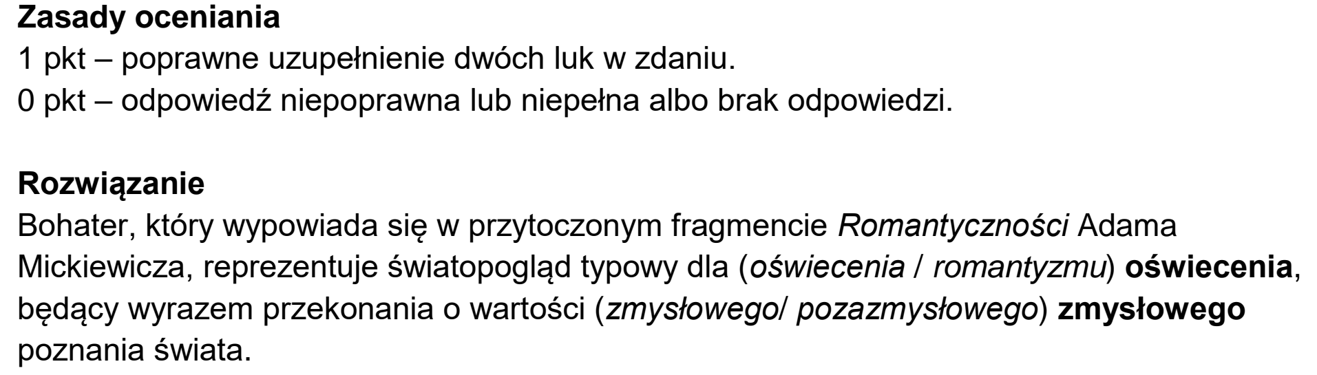 Matura dodatkowa, czerwiec 2026, odpowiedź do zadania 10
