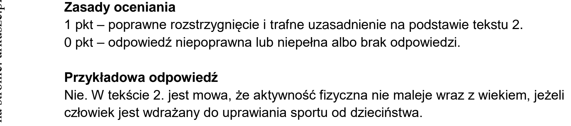 Matura dodatkowa, czerwiec 2026, odpowiedź do zadania 2