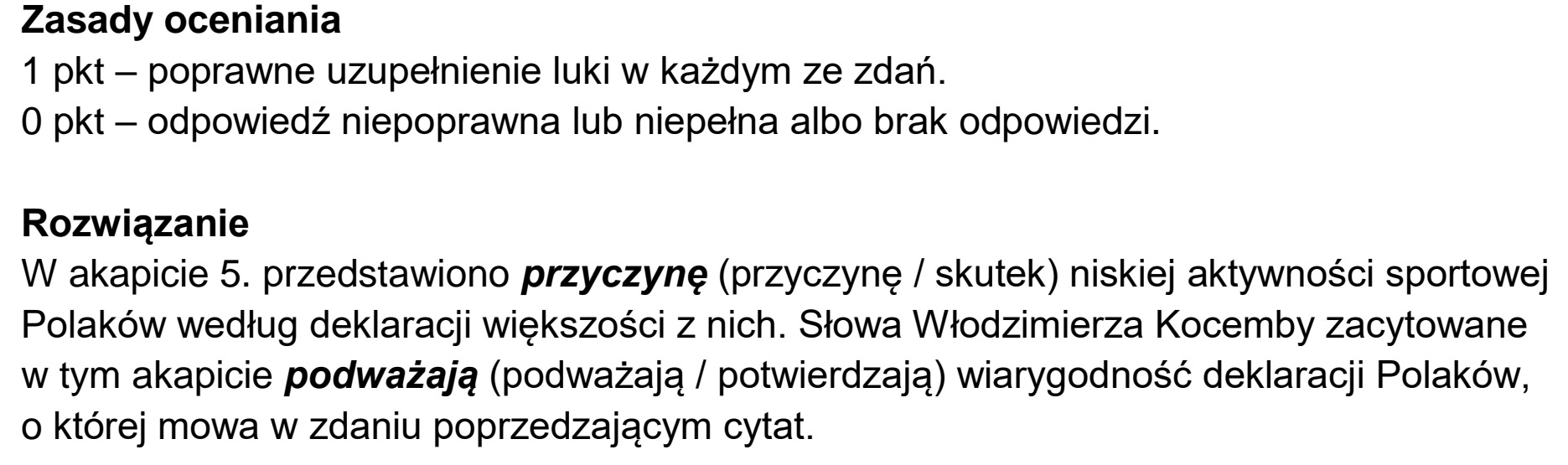 Matura dodatkowa, czerwiec 2026, odpowiedź do zadania 4
