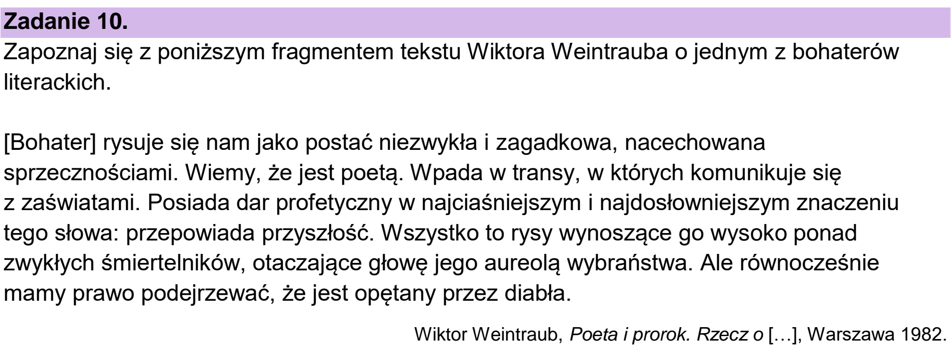 Matura próbna, grudzien 2022, wstęp zadania 10
