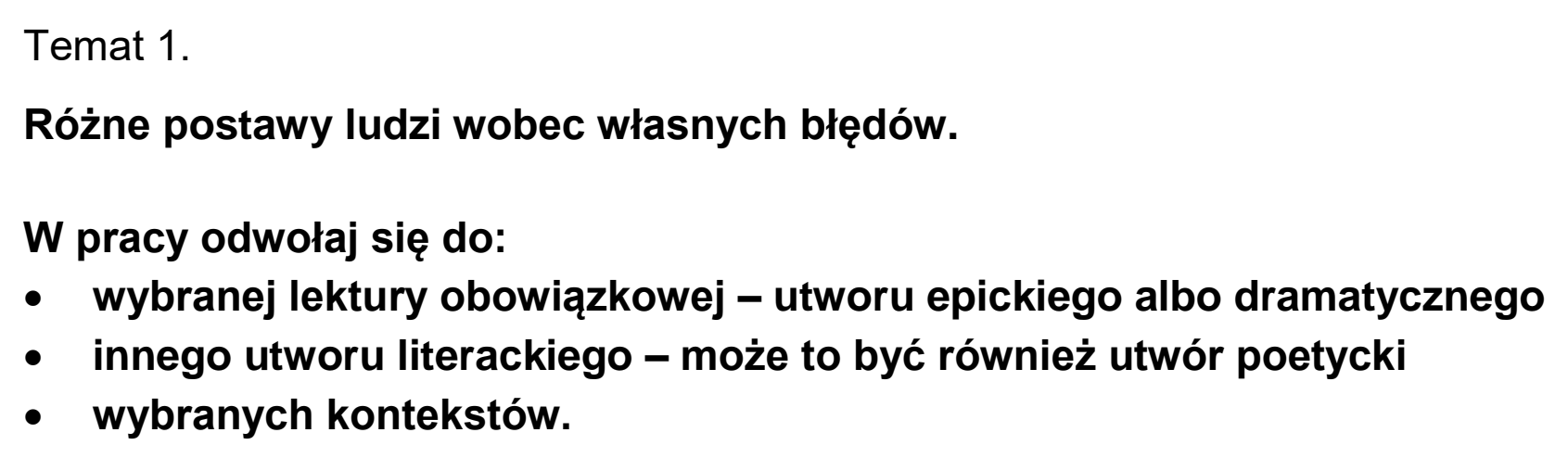 Matura próbna, grudzien 2022, podgląd zadania 1