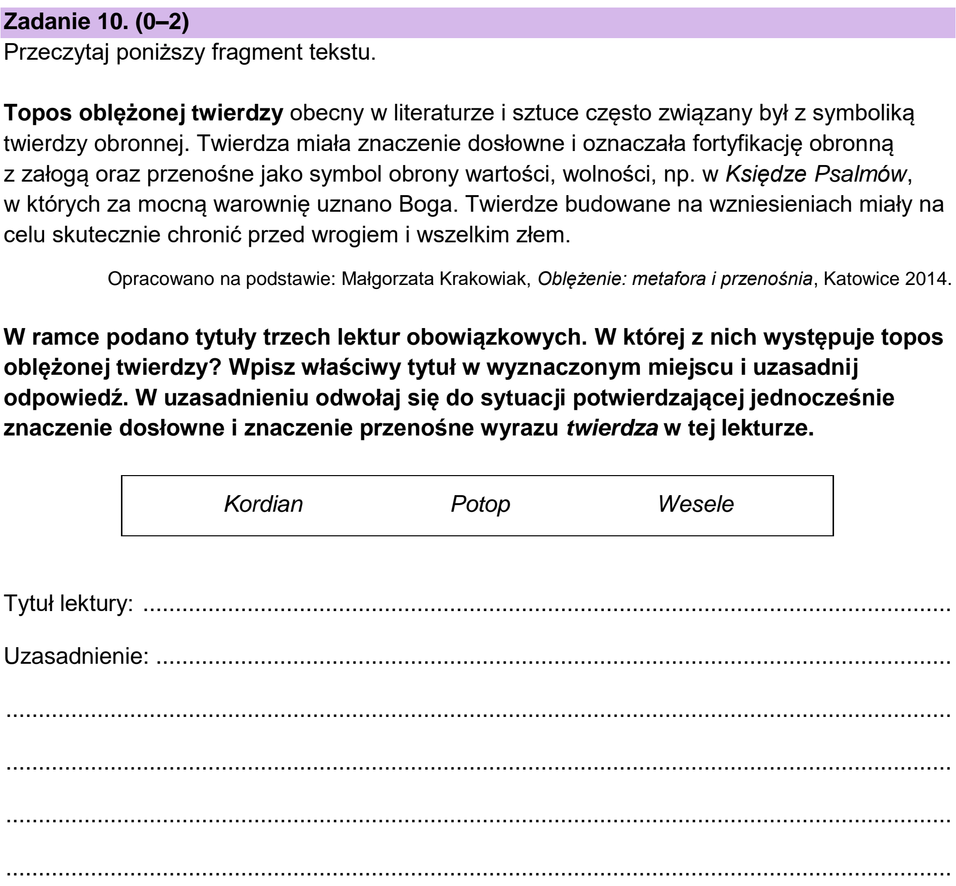 Matura próbna, grudzien 2023, podgląd zadania 10