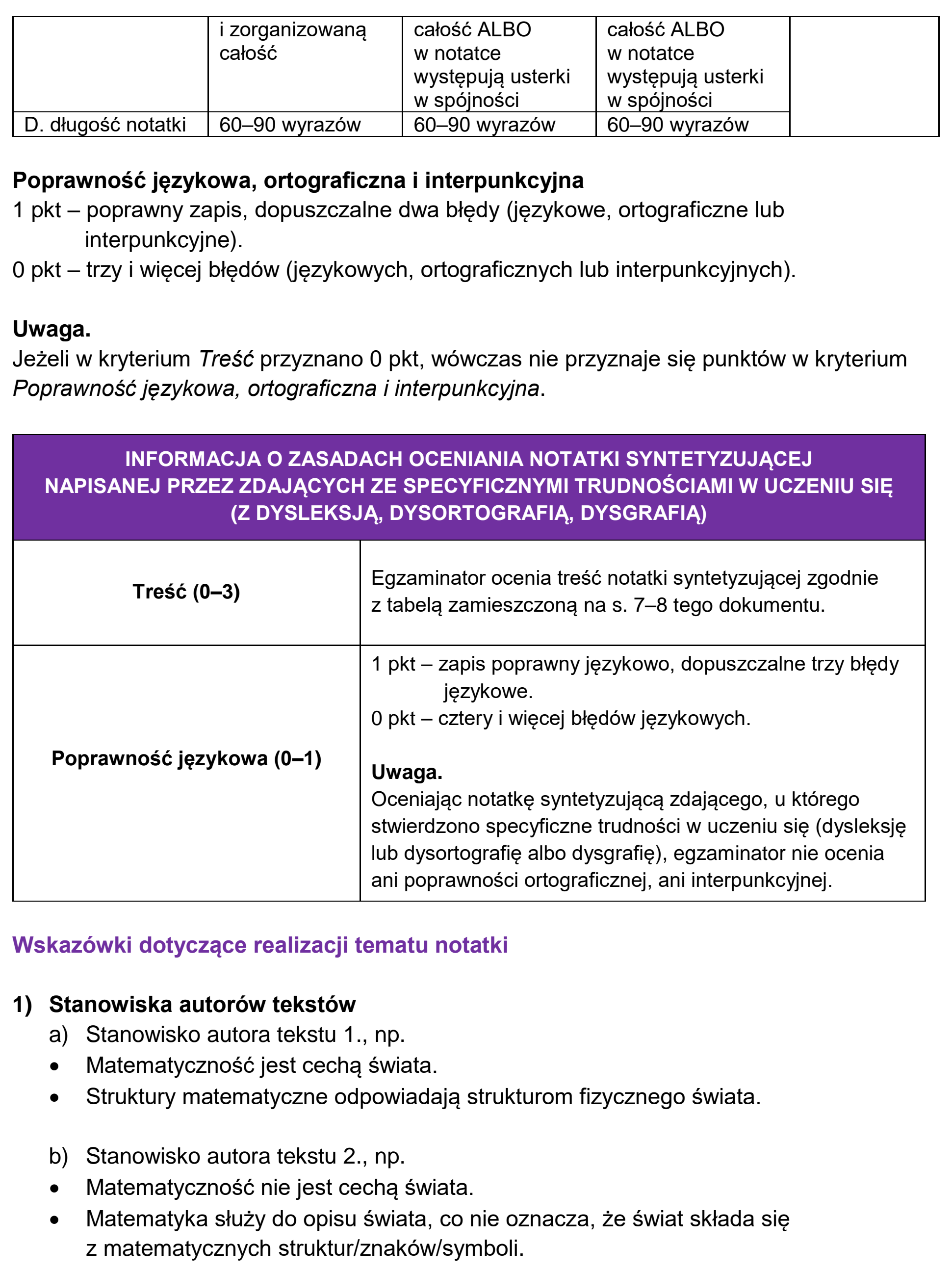 Matura próbna, grudzien 2024, odpowiedź do zadania 5, fragment 2