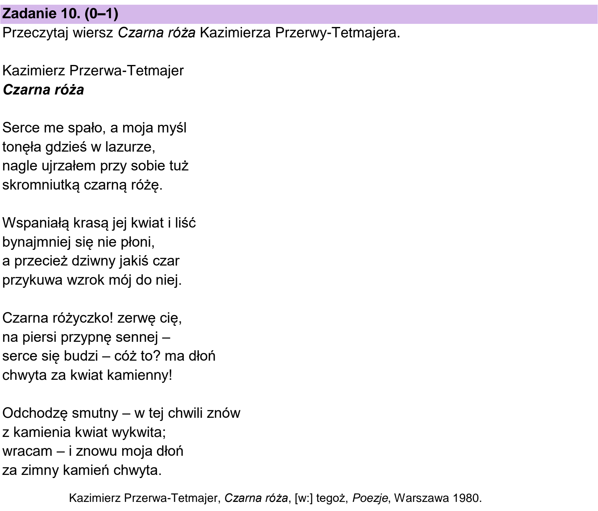 Matura próbna, grudzien 2024, podgląd zadania 10, fragment 1