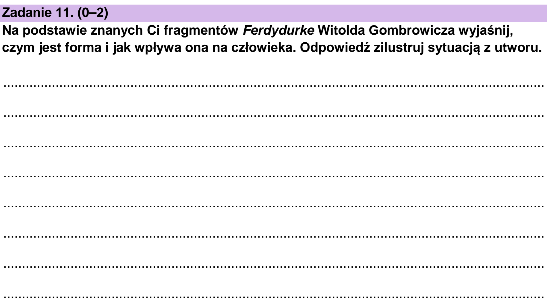 Matura próbna, grudzien 2024, podgląd zadania 11