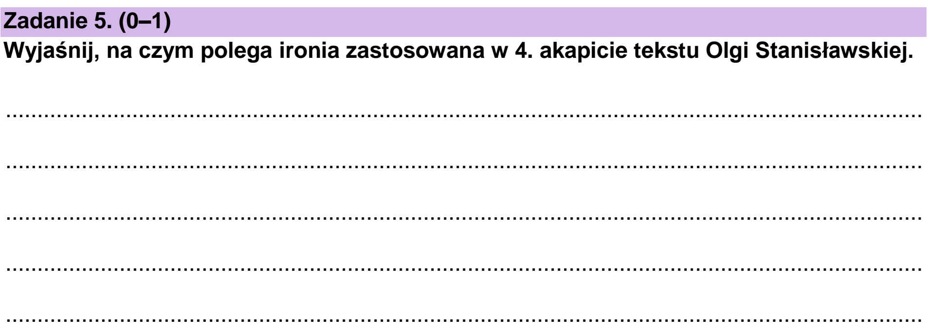 Matura, maj 2023, podgląd zadania 5