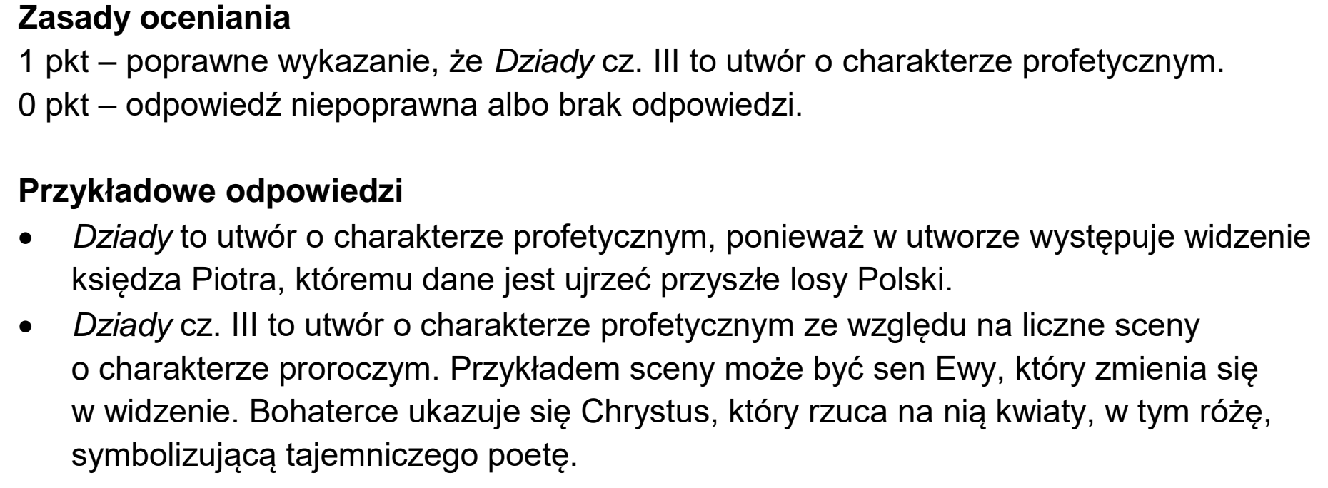 Matura, maj 2024, odpowiedź do zadania 11.1