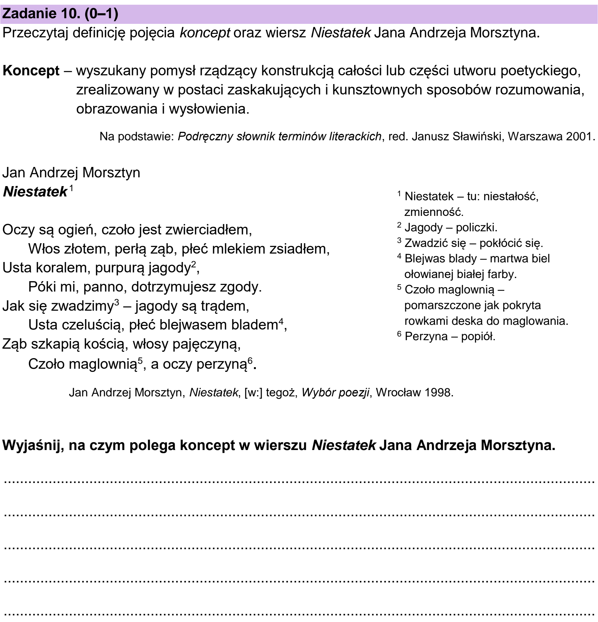 Matura, maj 2024, podgląd zadania 10