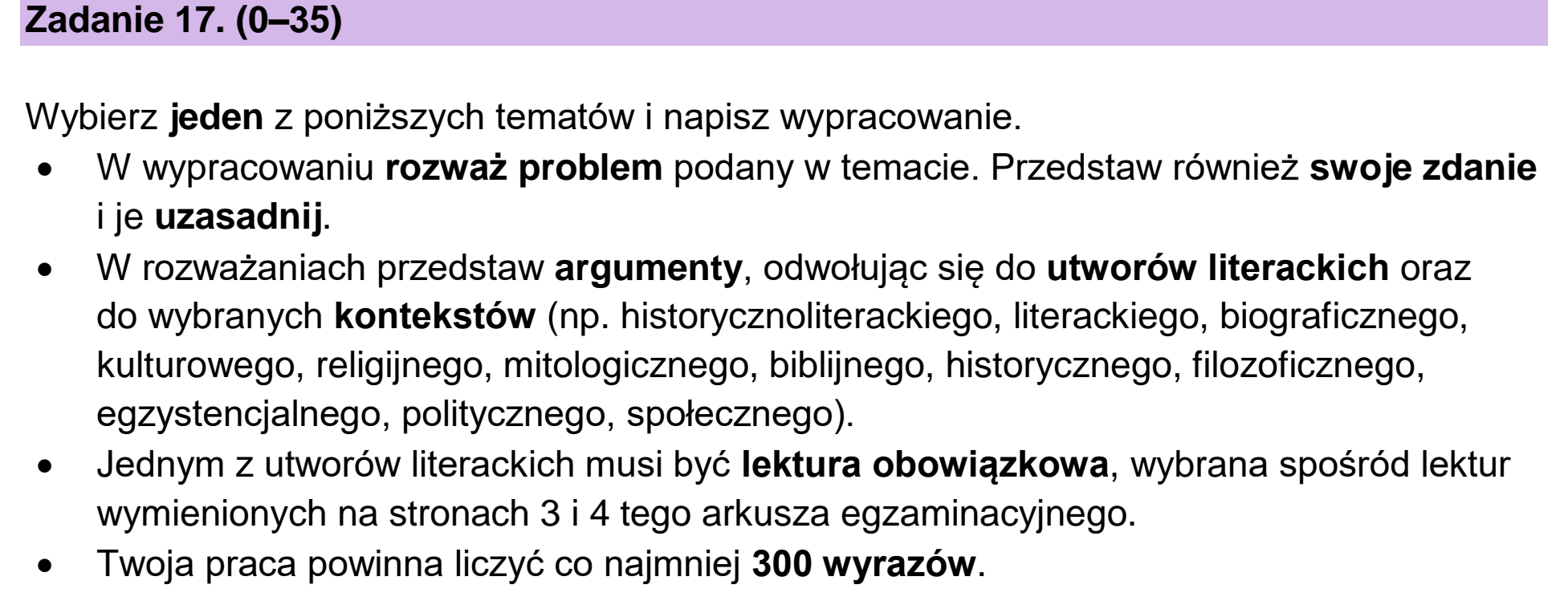 Matura, maj 2024, odpowiedź do zadania 17
