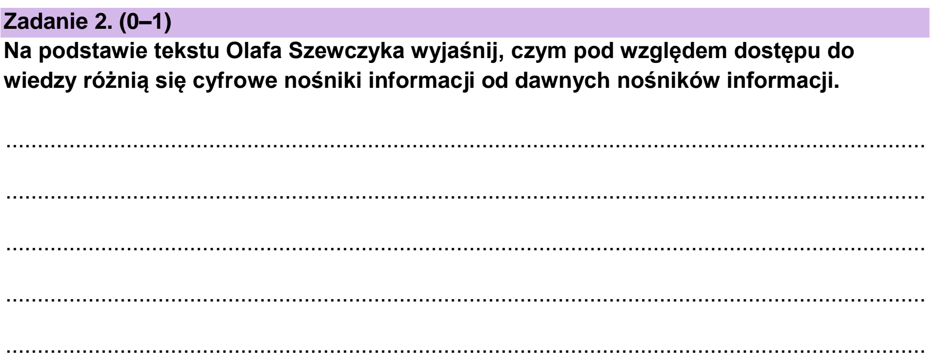 Matura, maj 2026, podgląd zadania 2