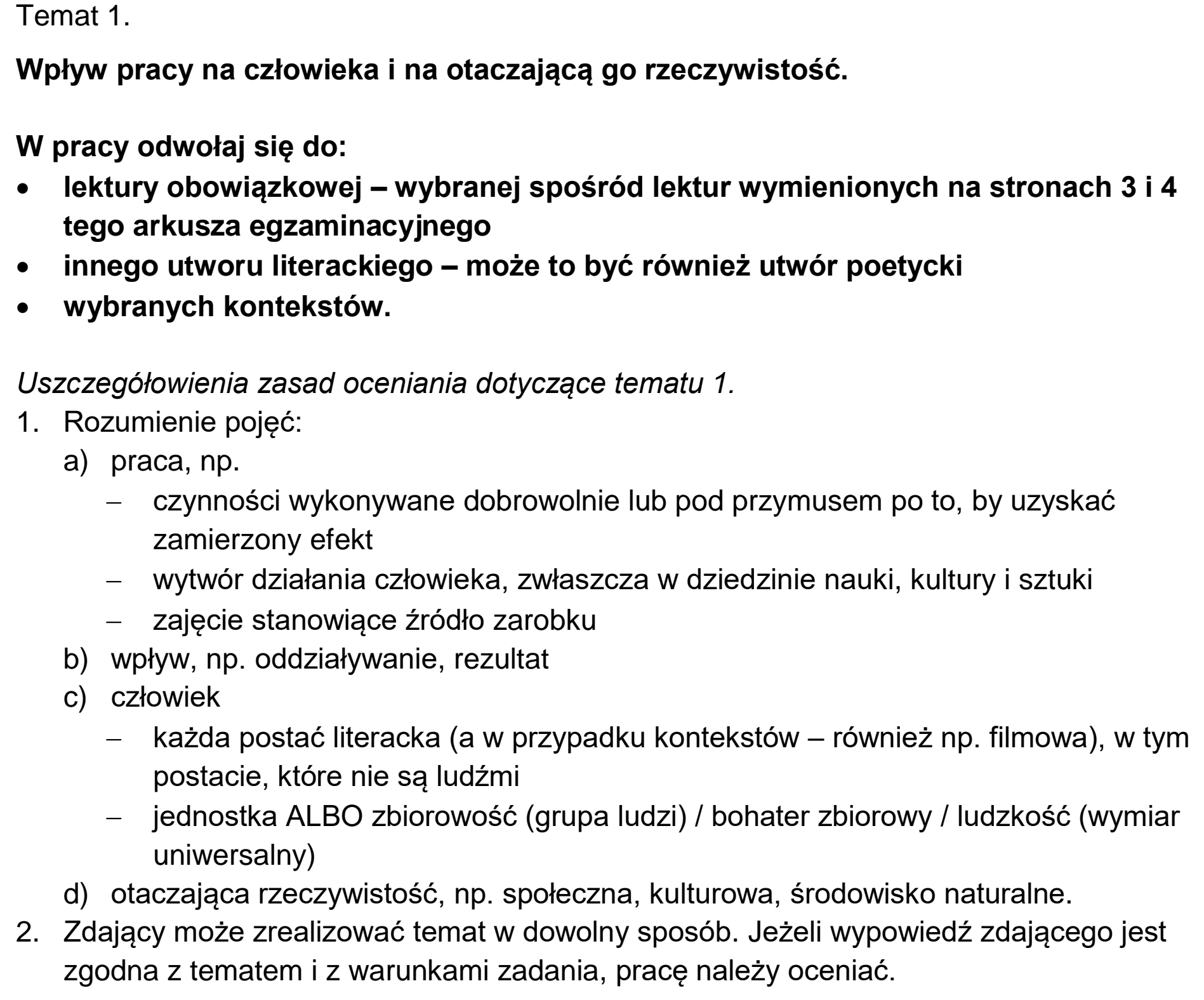 Matura, maj 2026, odpowiedź do zadania 1, fragment 1