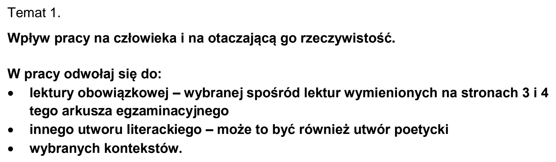 Matura, maj 2026, podgląd zadania 1