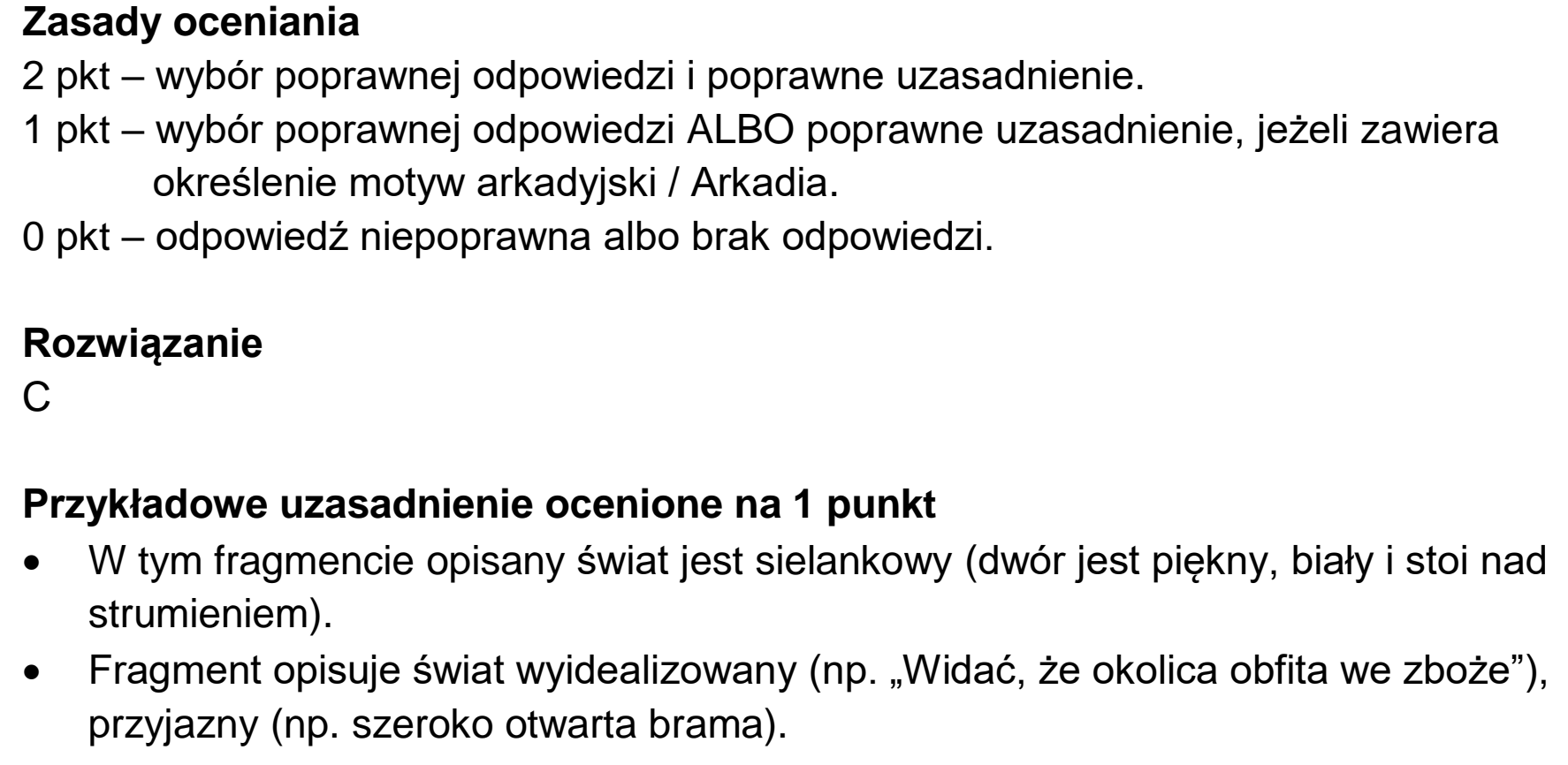 Matura próbna, wrzesien 2022, odpowiedź do zadania 11