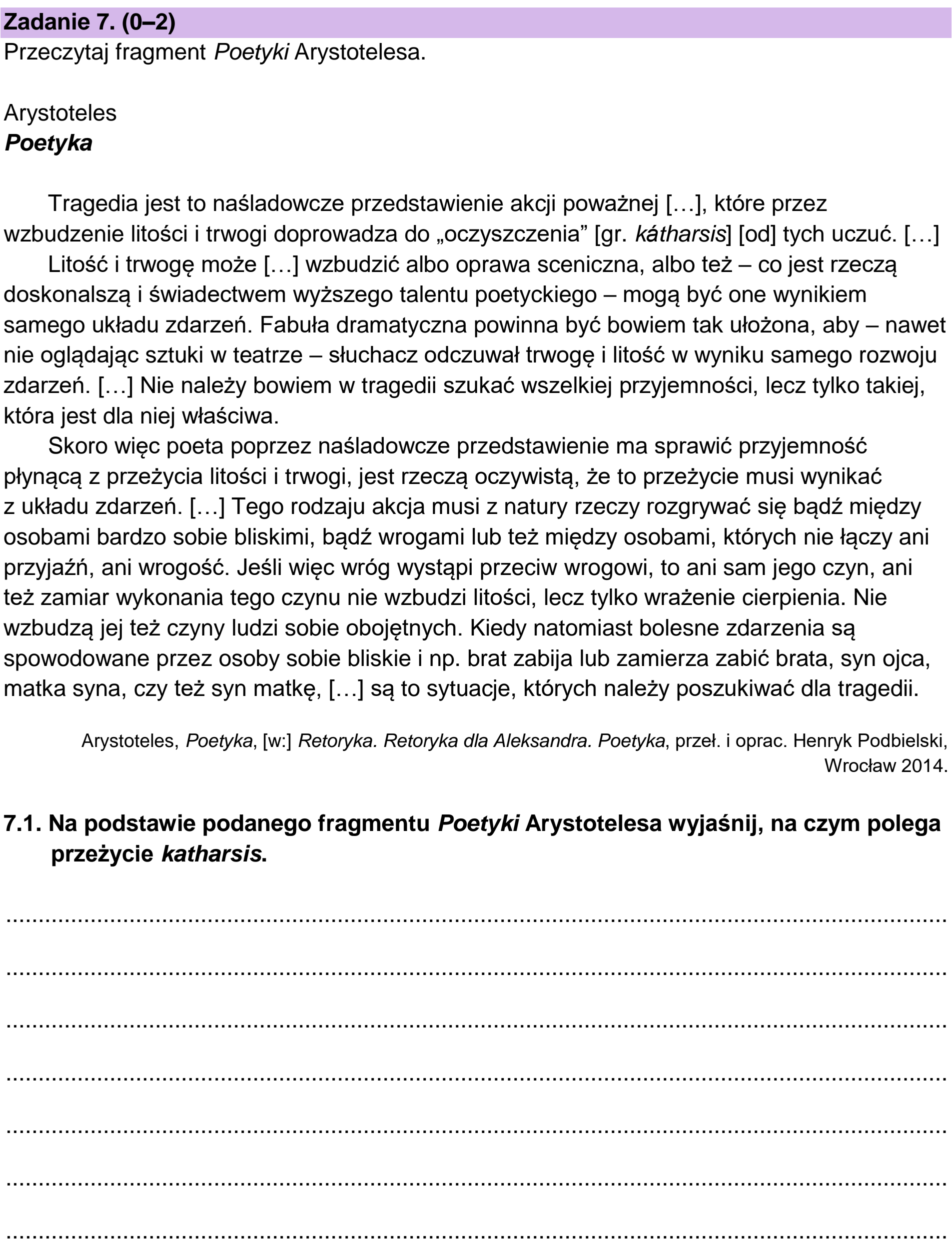 Matura próbna, wrzesien 2022, podgląd zadania 7, fragment 1