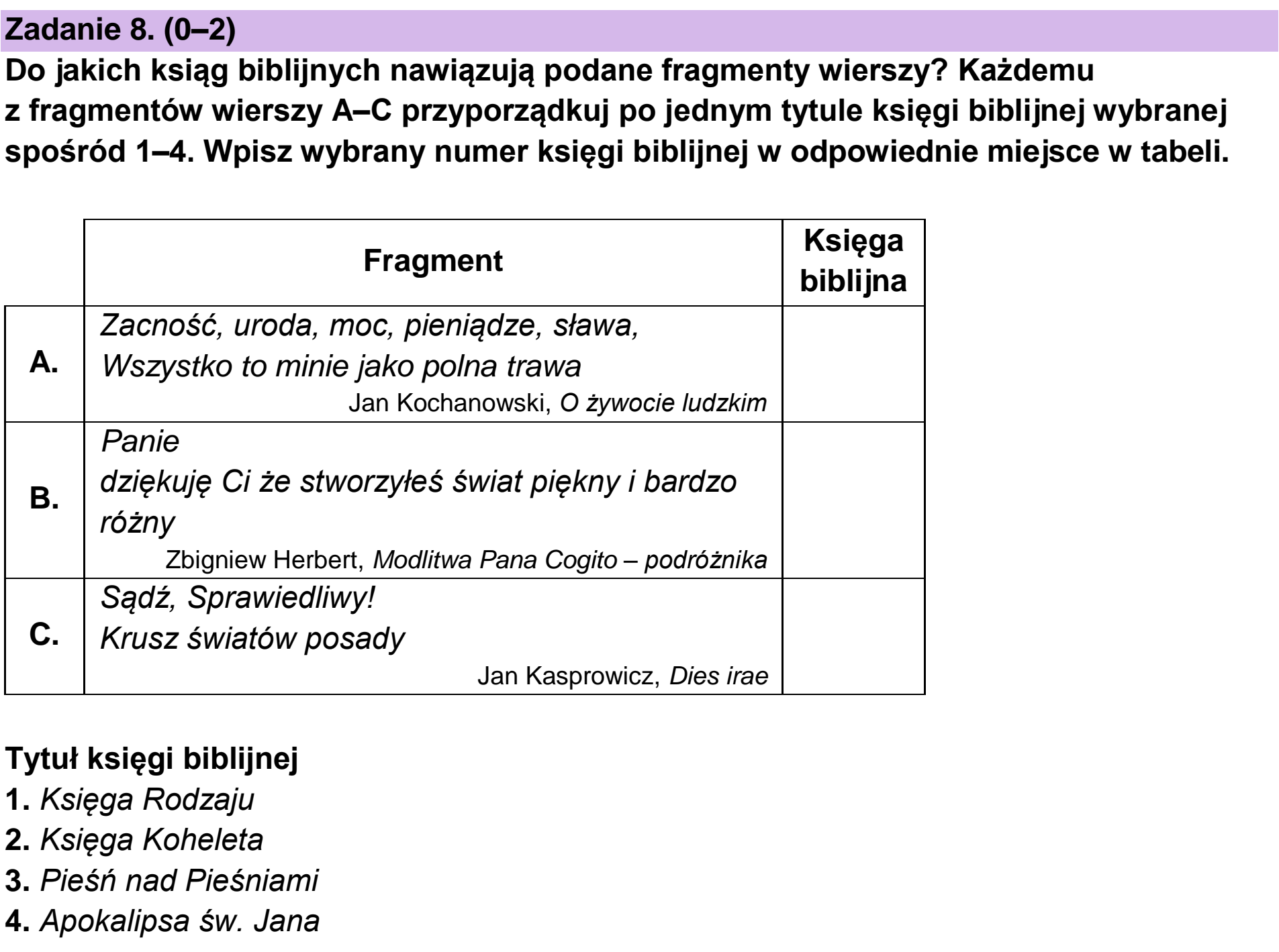 Matura próbna, wrzesien 2022, podgląd zadania 8