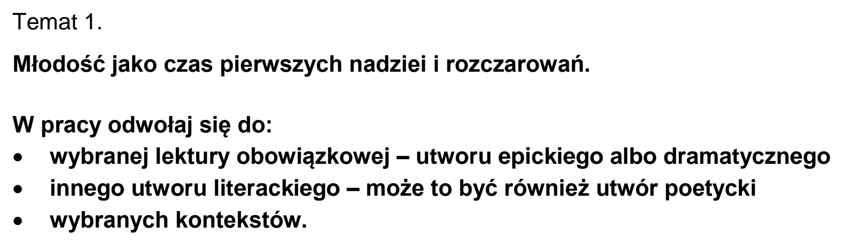 Matura próbna, wrzesien 2022, podgląd zadania 1