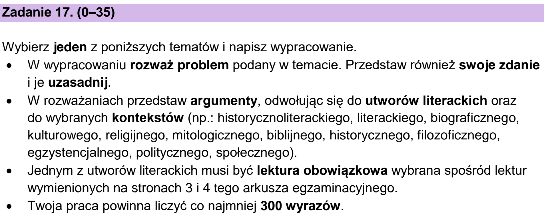 Matura próbna, wrzesien 2022, podgląd zadania 17