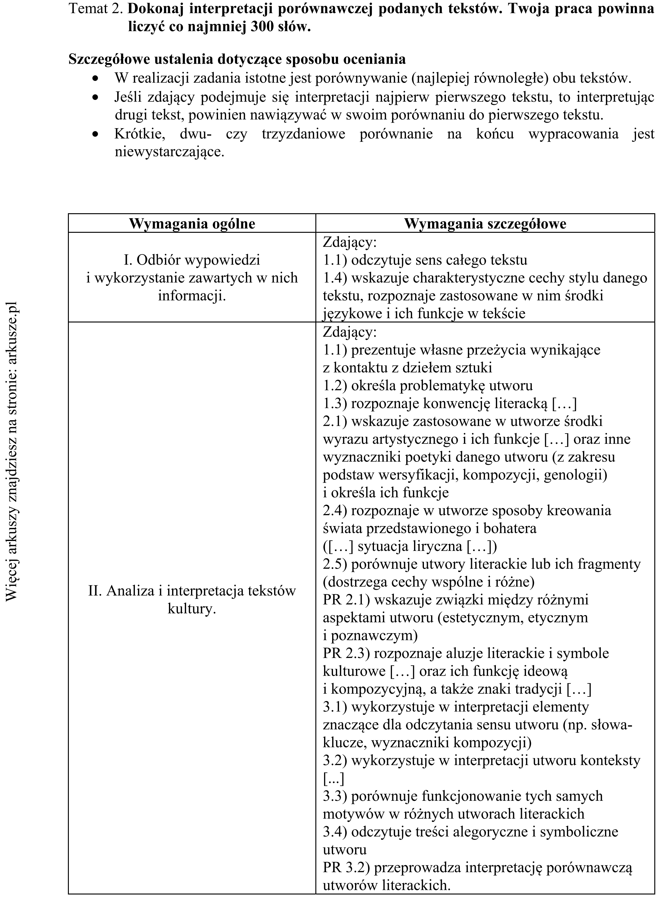 Matura dodatkowa, czerwiec 2017, odpowiedź do zadania 2, fragment 1