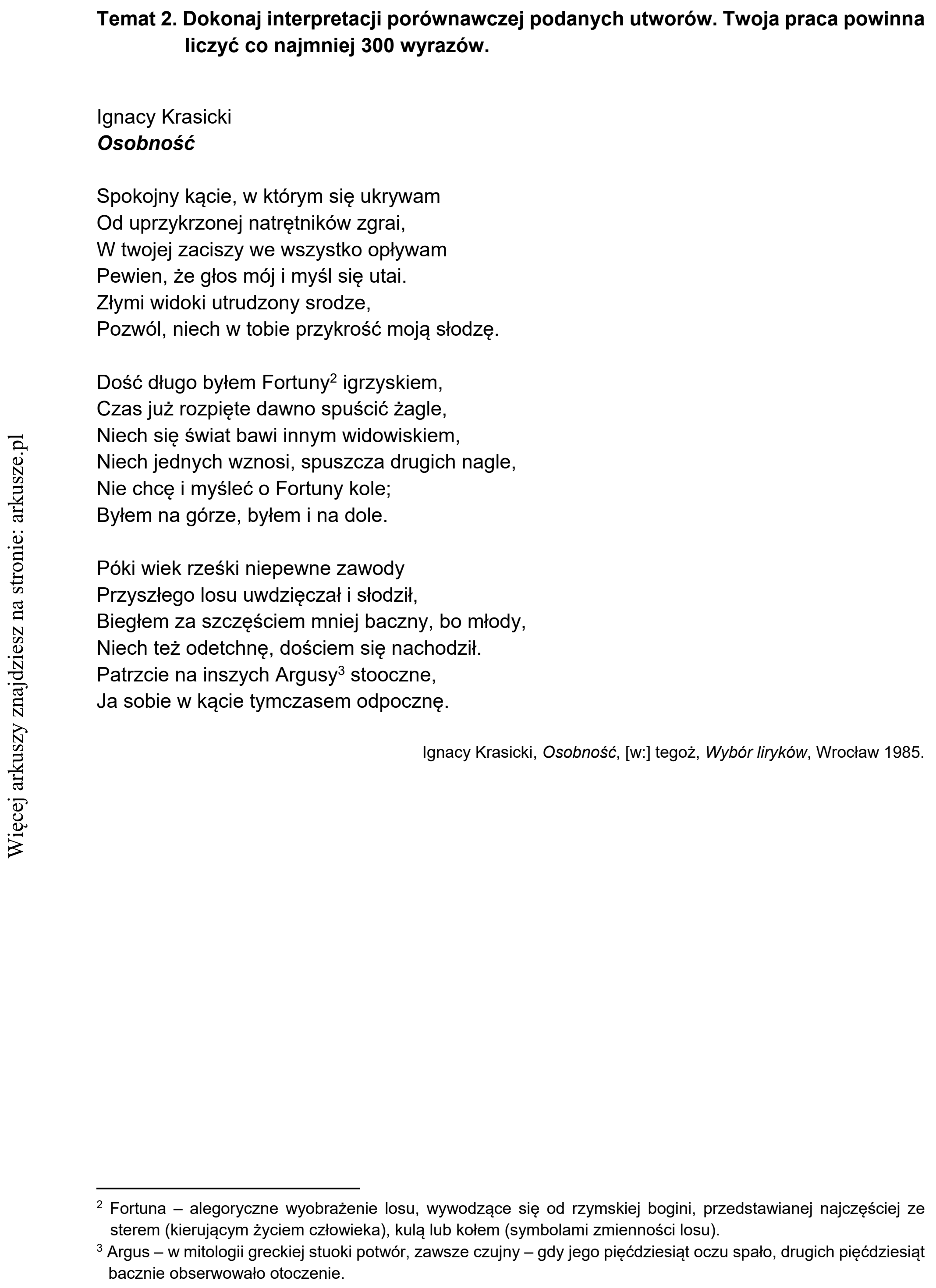 Matura dodatkowa, czerwiec 2021, podgląd zadania 2, fragment 1