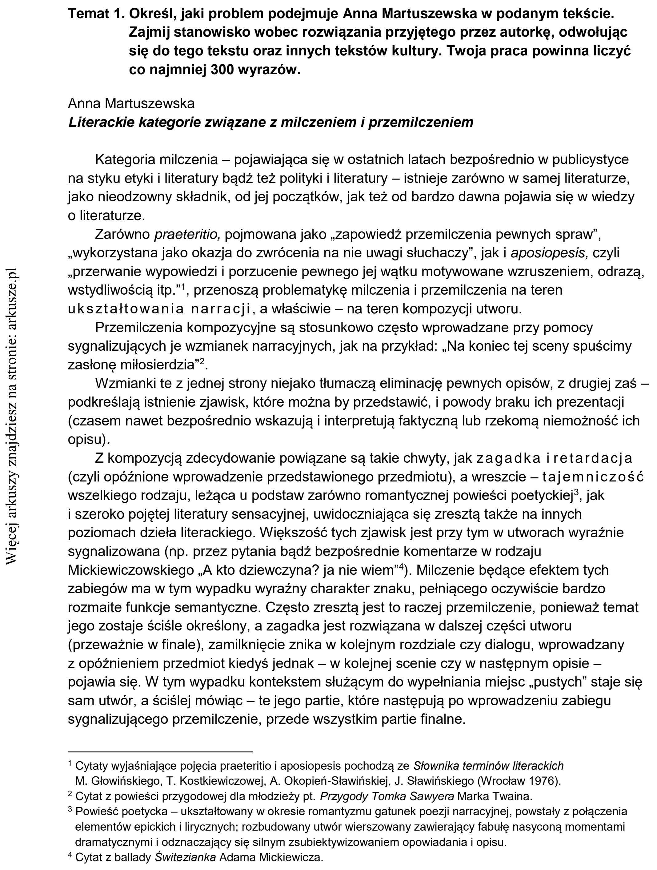 Matura dodatkowa, czerwiec 2022, zadanie 1, fragment 1