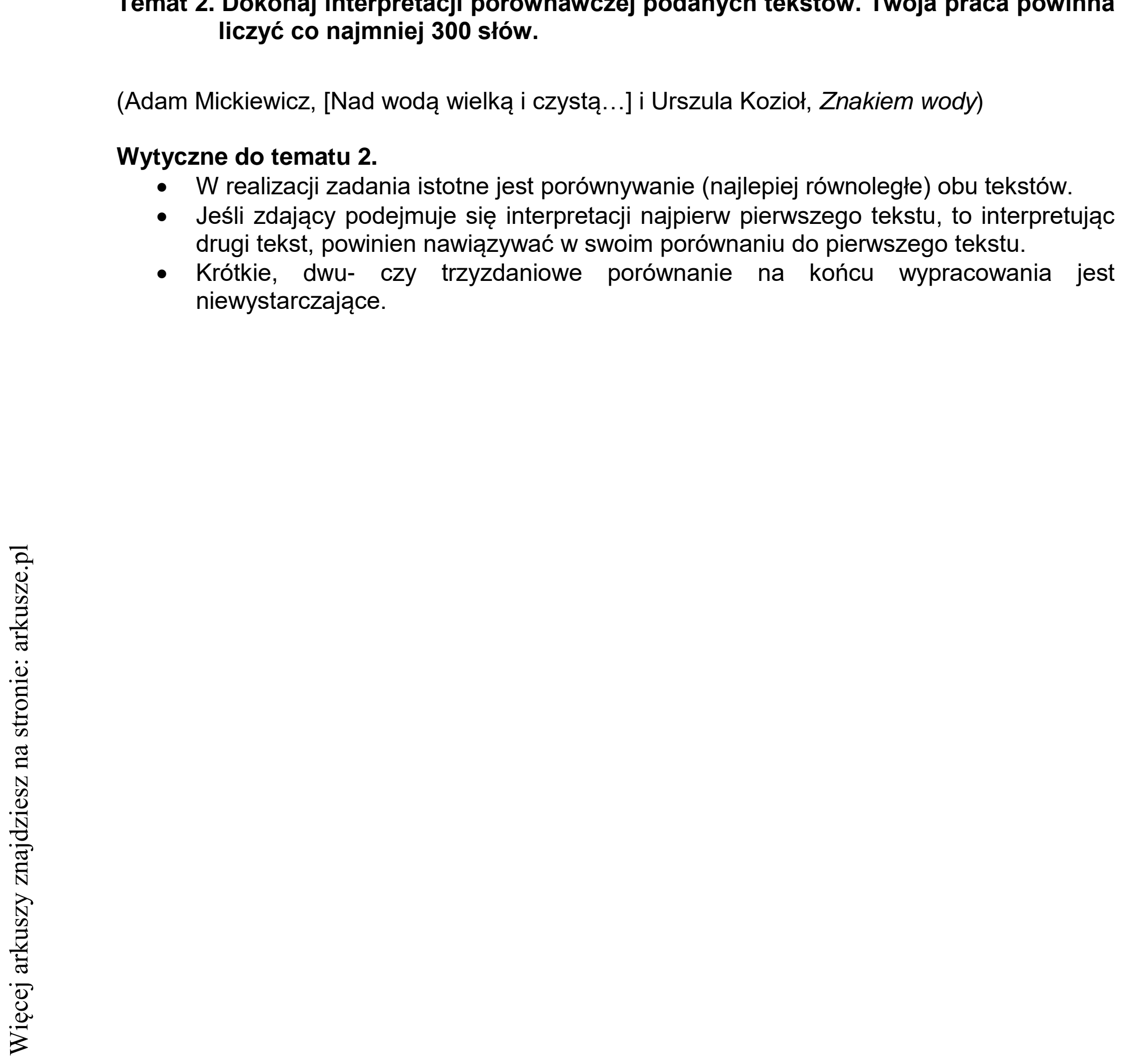 Matura dodatkowa, lipiec 2020, odpowiedź do zadania 2