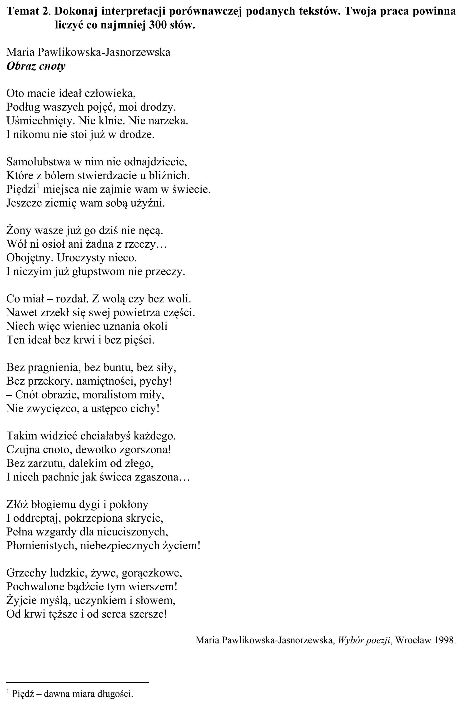 Matura, maj 2017, podgląd zadania 2, fragment 1