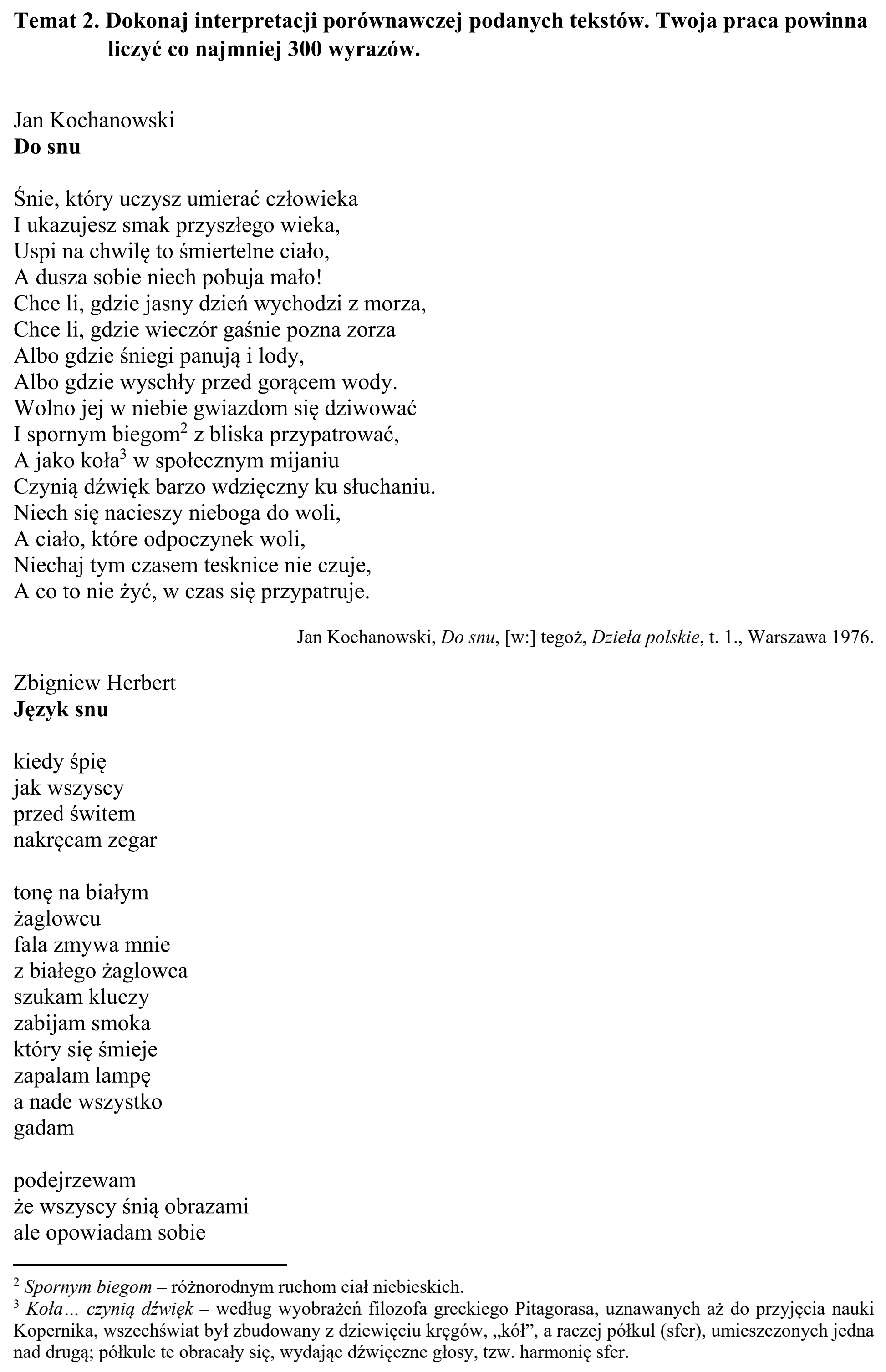 Matura, maj 2020, zadanie 2, fragment 1