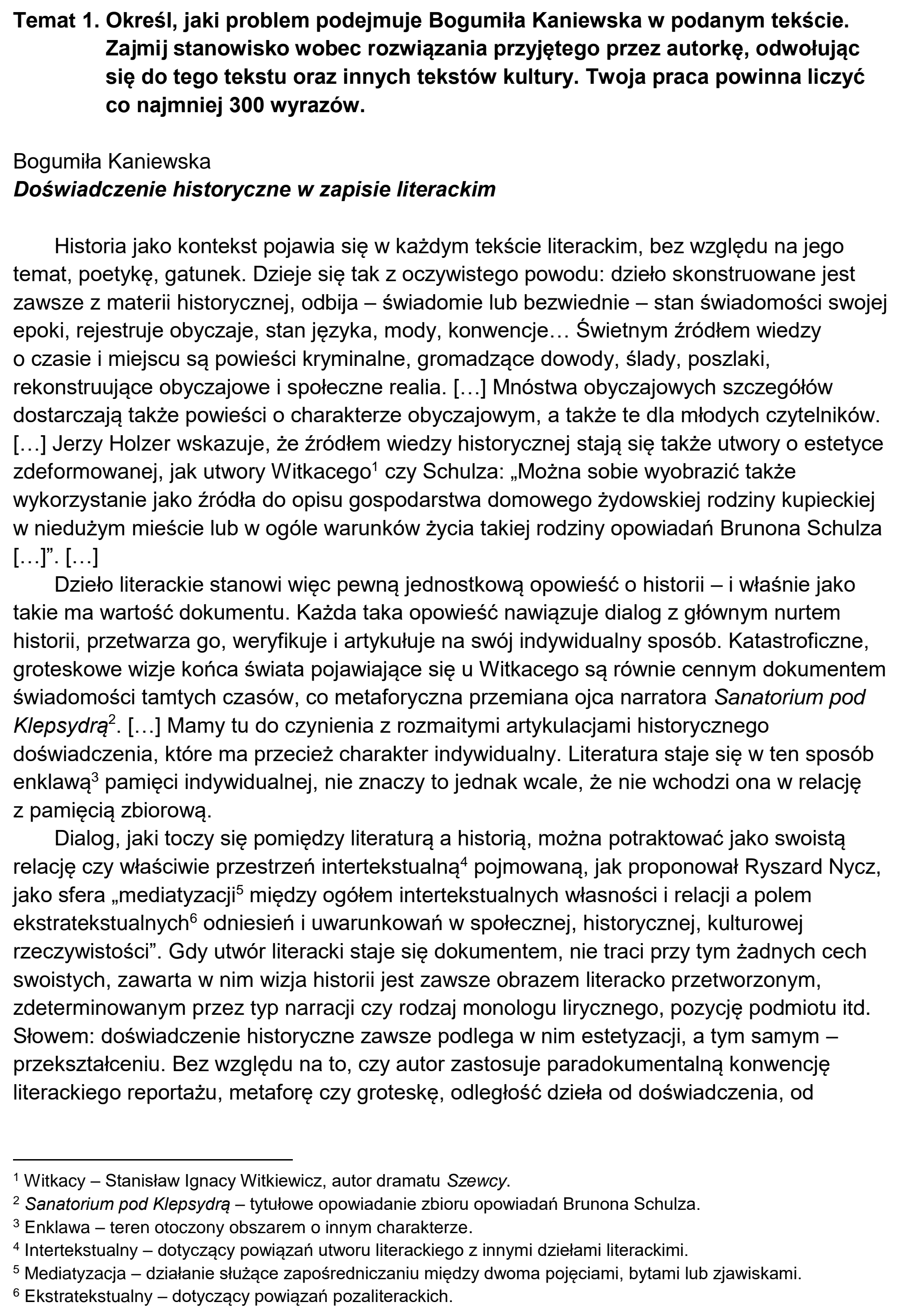 Matura, maj 2022, zadanie 1, fragment 1