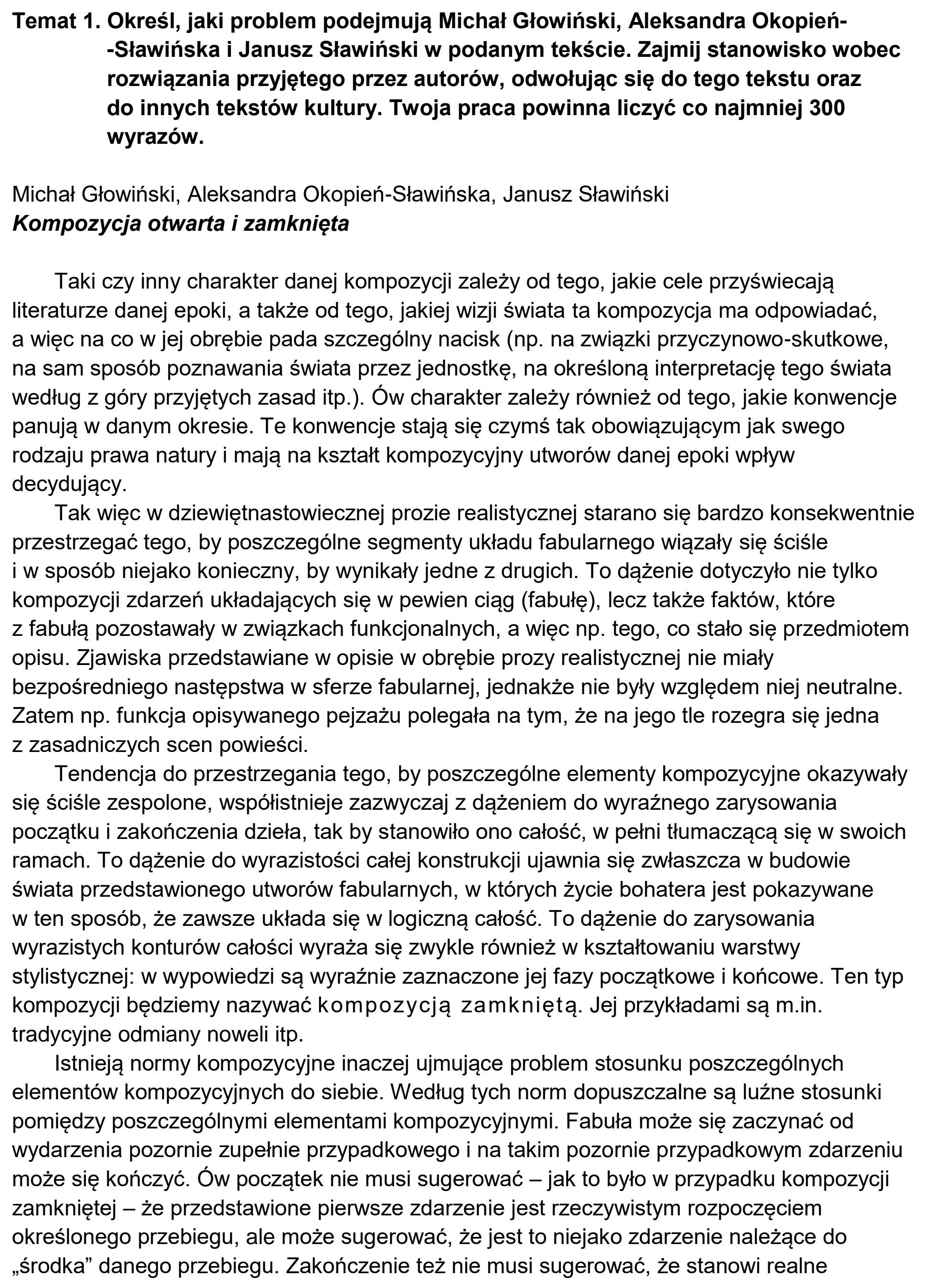 Matura, maj 2024, zadanie 1, fragment 1