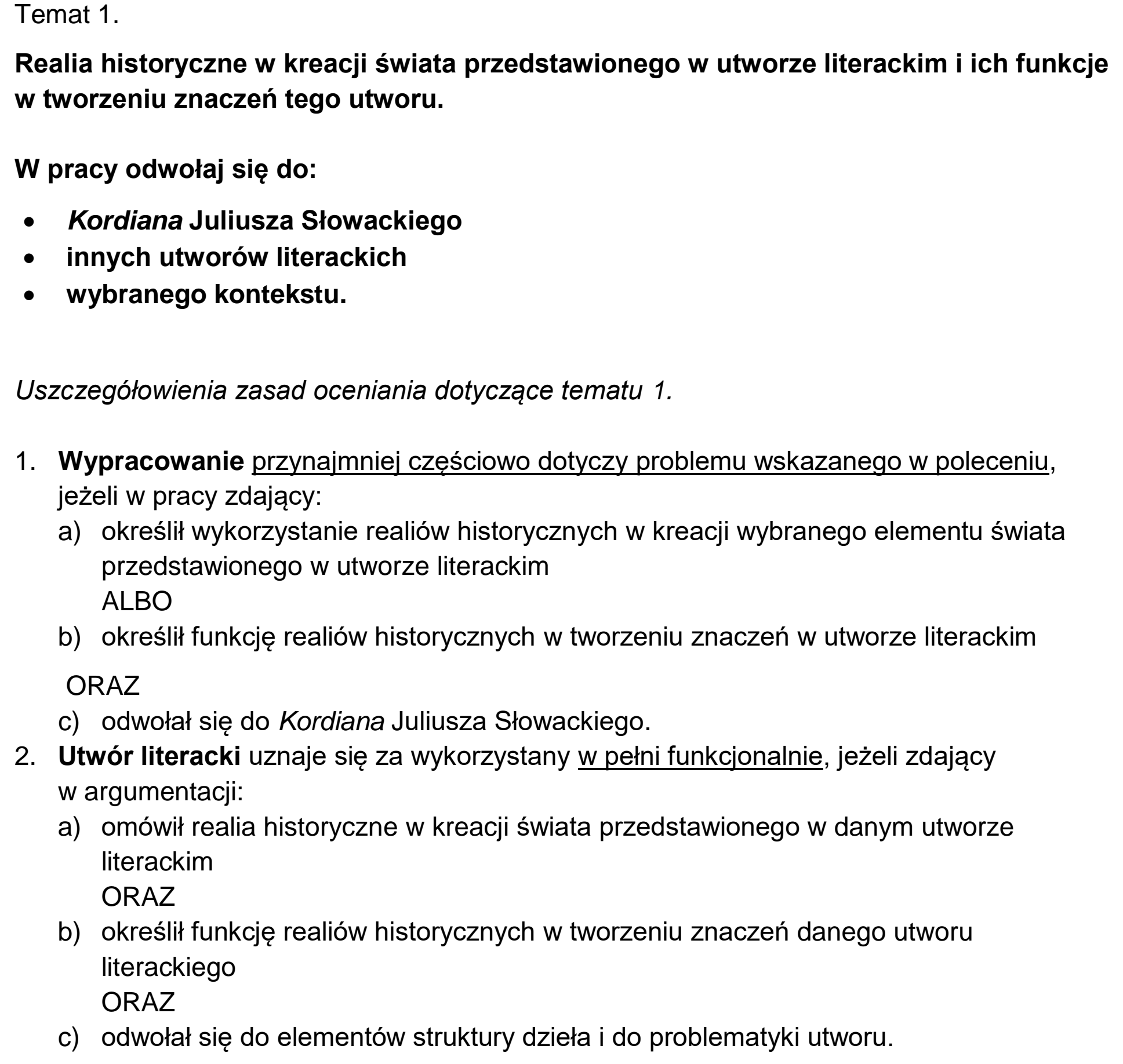 Matura dodatkowa, czerwiec 2025, odpowiedź do zadania 1