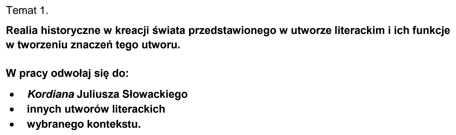 Matura dodatkowa, czerwiec 2025, zadanie 1