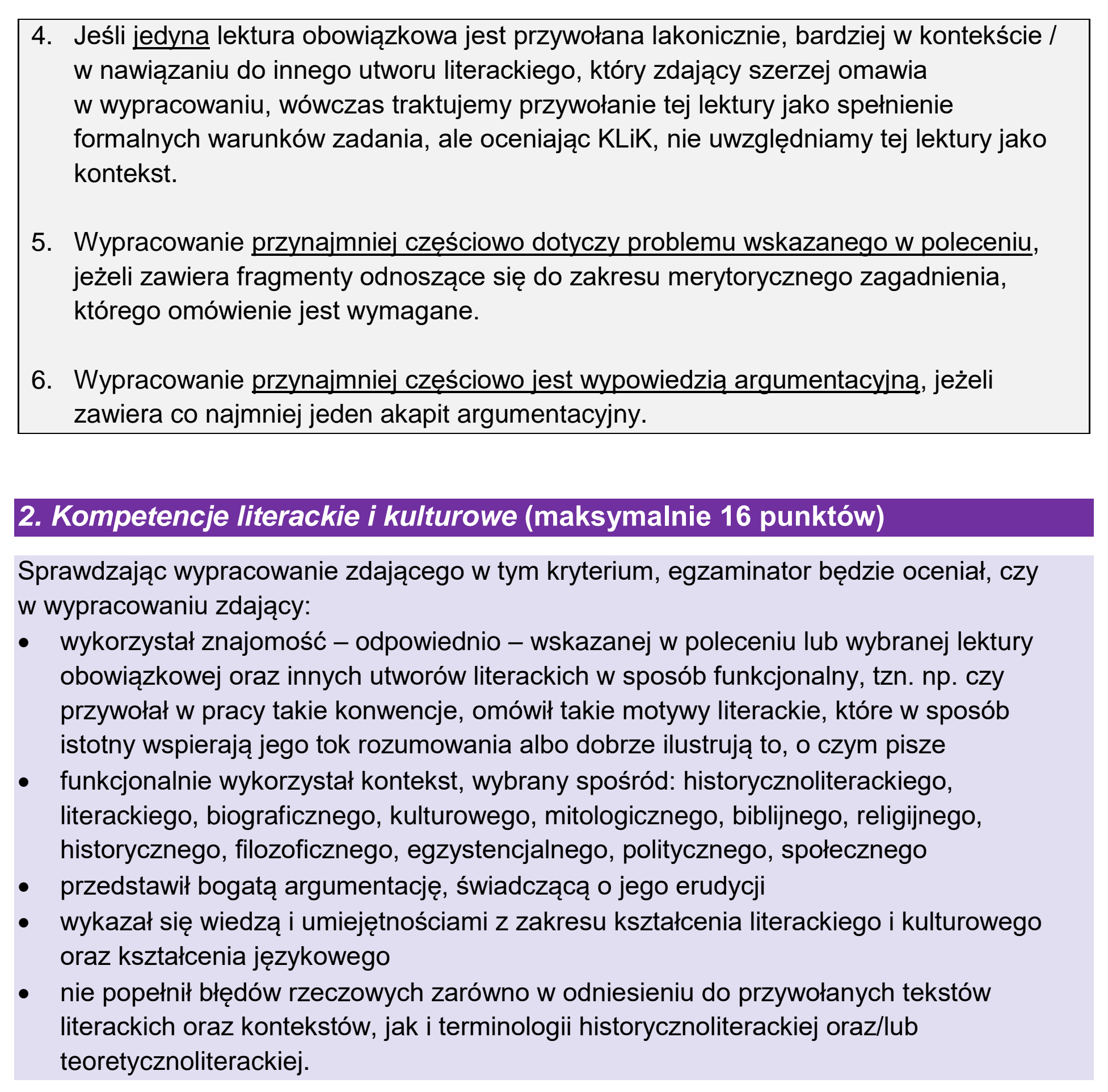 Matura dodatkowa, czerwiec 2026, odpowiedź do zadania 2, fragment 2