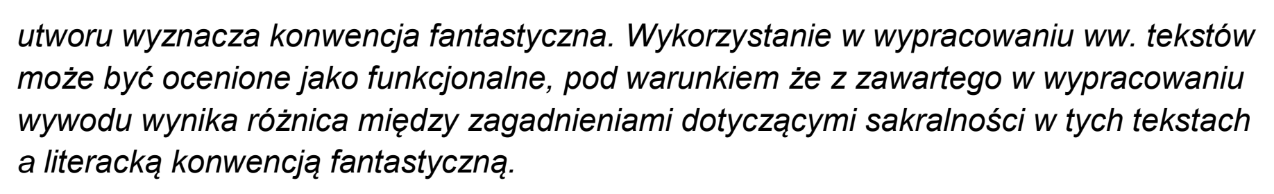 Matura, maj 2023, odpowiedź do zadania 1, fragment 2
