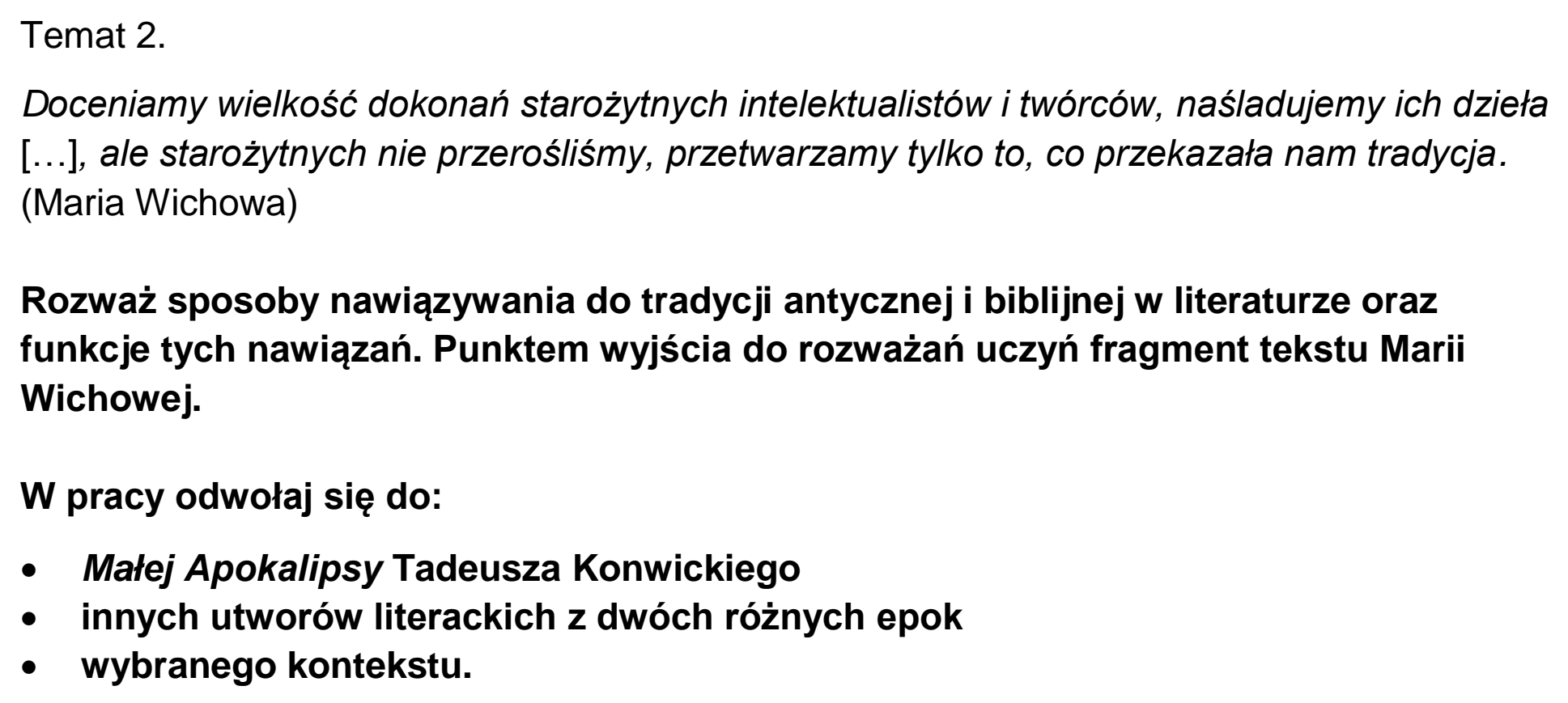 Matura, maj 2023, podgląd zadania 2