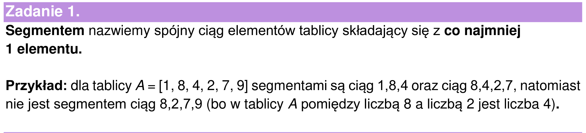 Informator maturalny 2024, wstęp zadania 1