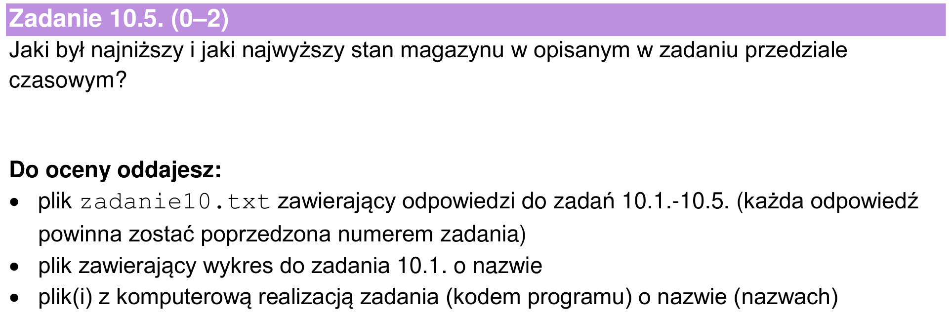 Informator maturalny 2024, zadanie 10.5
